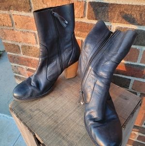 Latigo leather boots